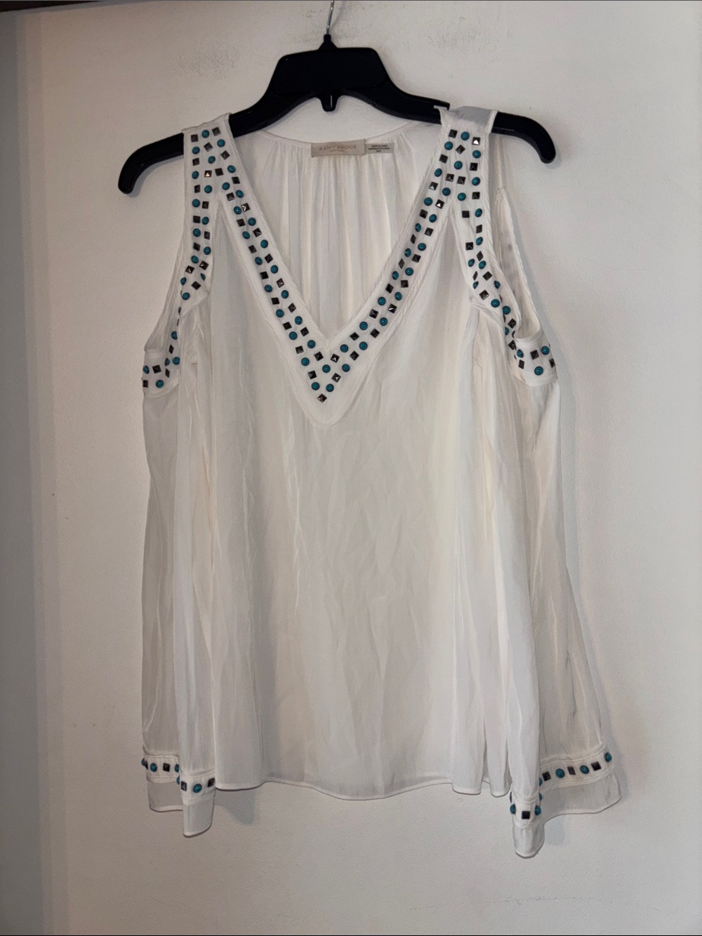 Ramy Brook Shoulder Cut Out Blouse